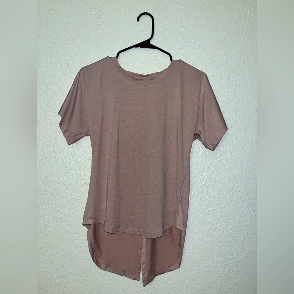 Athletic pink too with open back